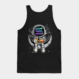 Astronaut Fastfood Solana Coin To The Moon Crypto Token Cryptocurrency Wallet Birthday Gift For Men Women Kids Tank Top